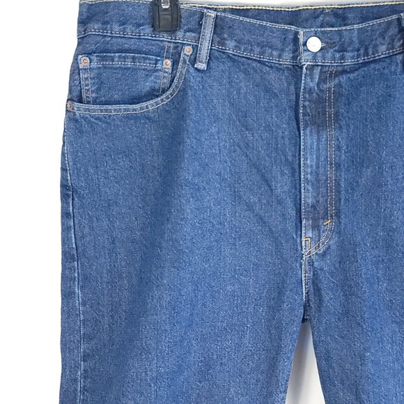 Levi's 505 Shorts Men's 42 Blue Denim Distressed - Picture 2 of 16